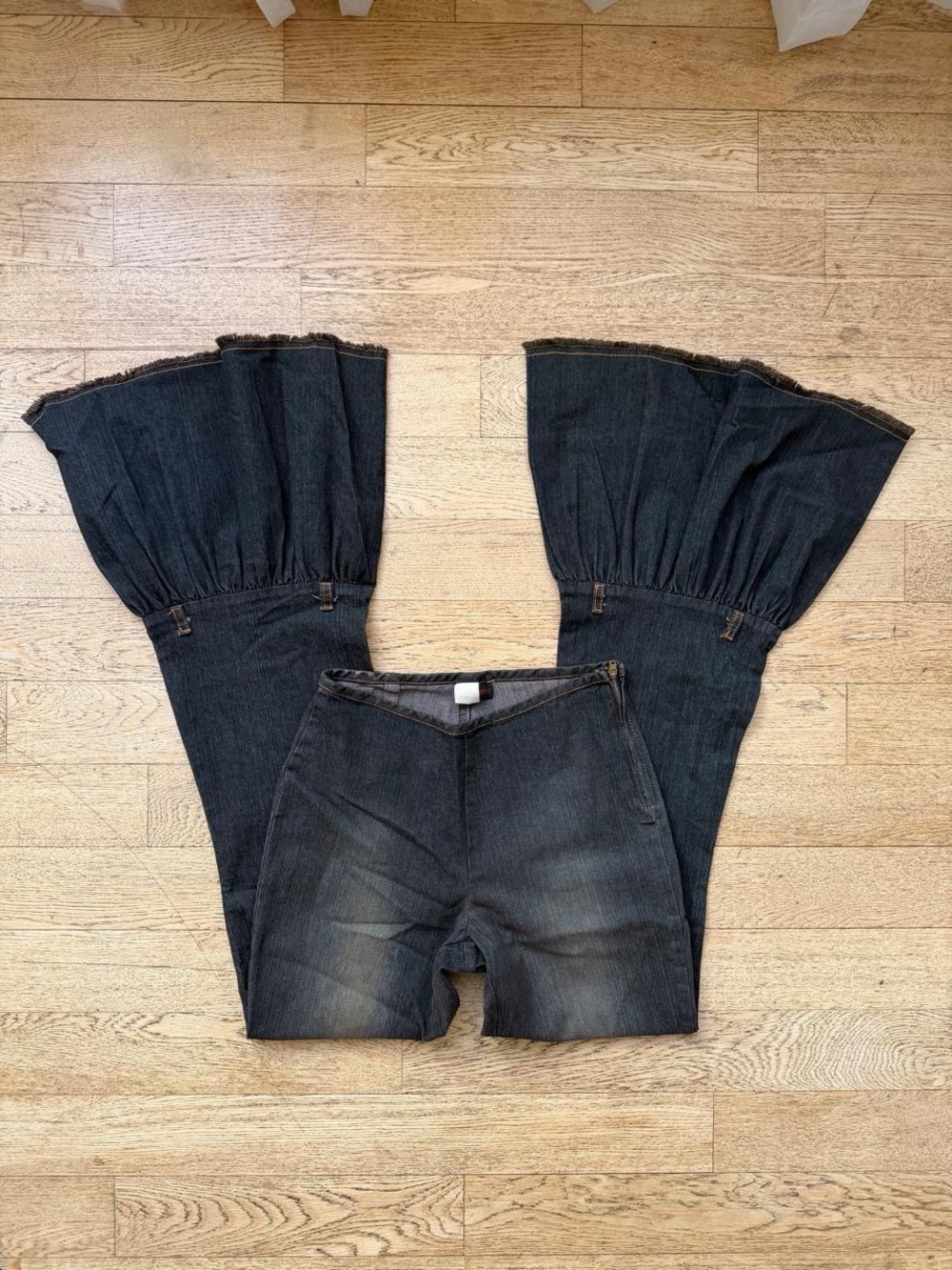 Y2K Statement Denim Two B Extreme Flare Jeans